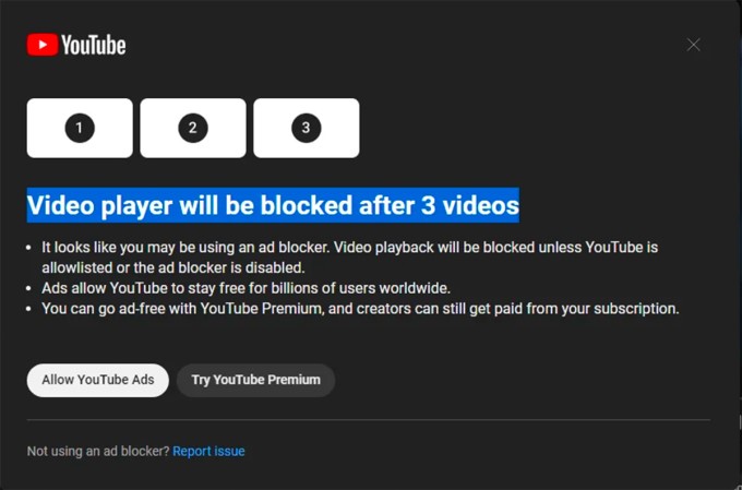 Quang cao youtube1Youtube cấm tính năng chặn quảng cáo gây tranh cãi cho người dùngRich Media
